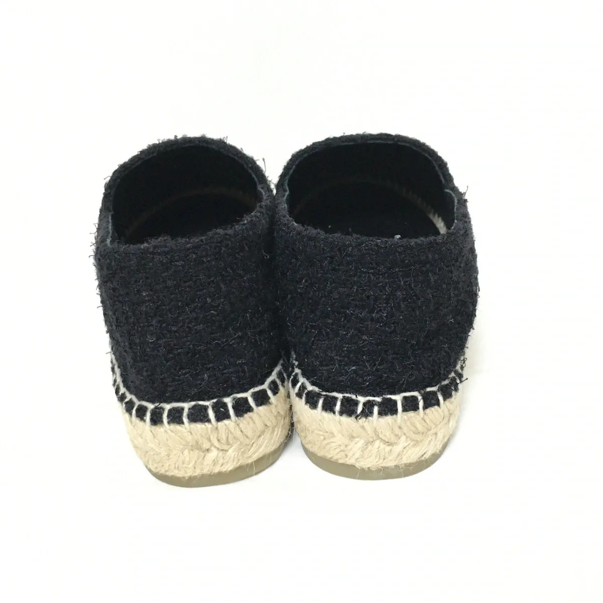 Chanel Tweed black espadrilles, size 39