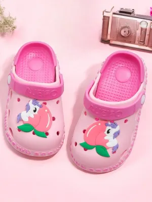Charming Pink Unicorn Clogs for Kids