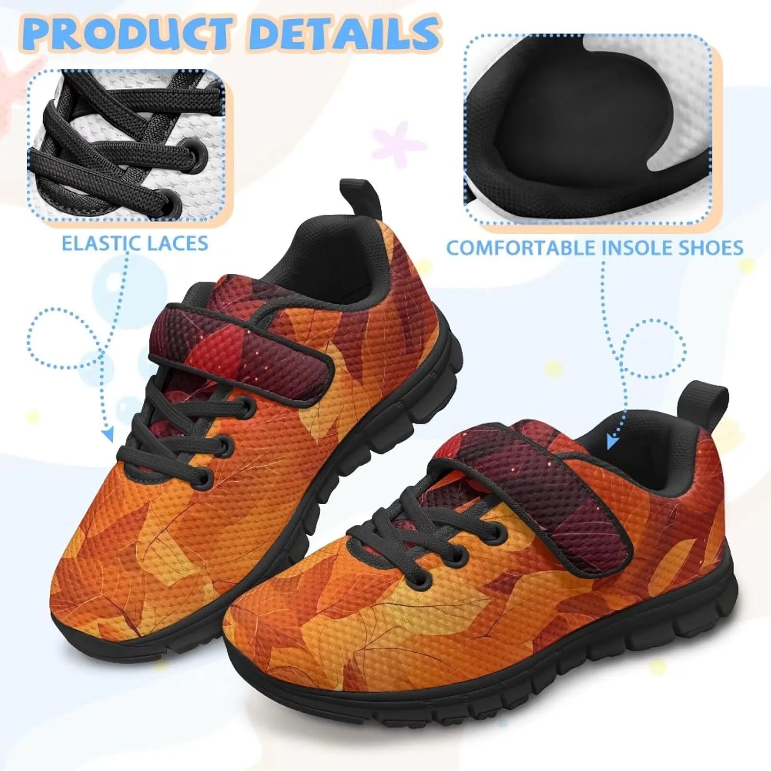 Children's Spring Casual Sneakers,Lightweight School Single Buckle Sports Shoes Girls Uniform-Dress Shoes