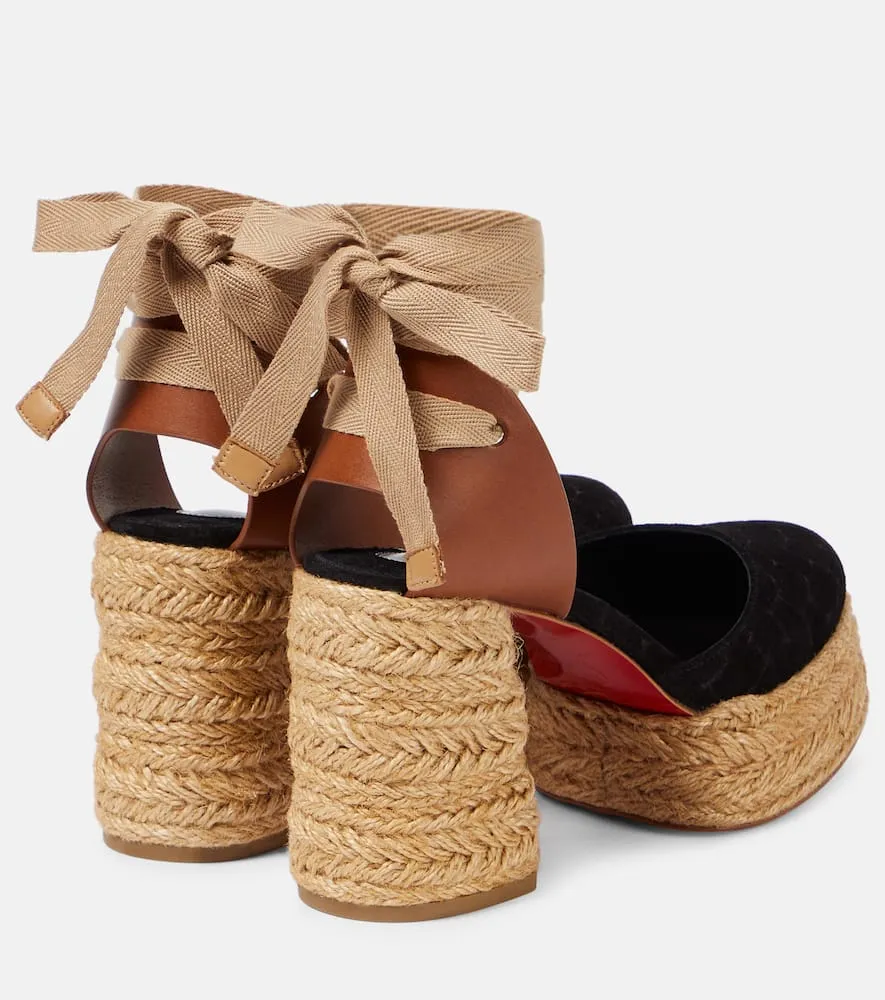 Christian Louboutin Brigissima 70 espadrille sandals