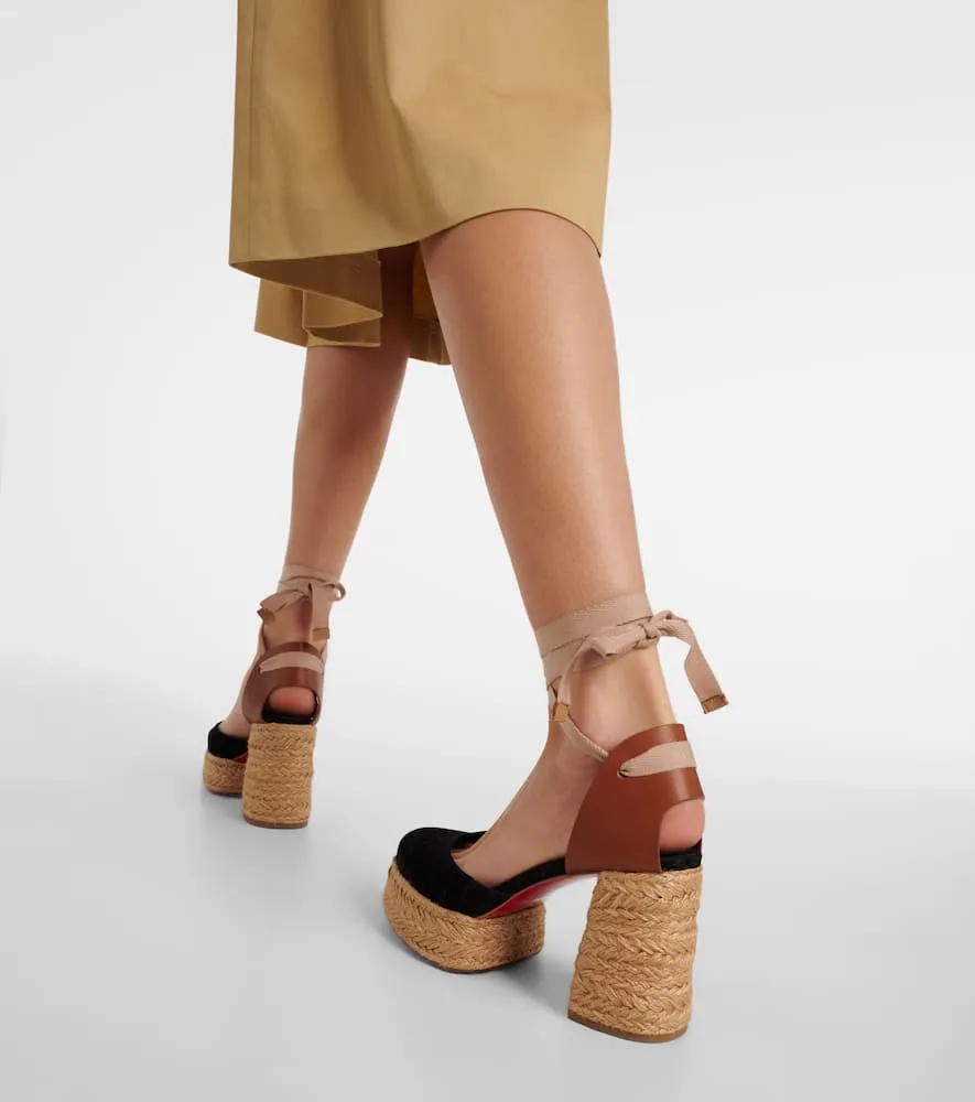 Christian Louboutin Brigissima 70 espadrille sandals