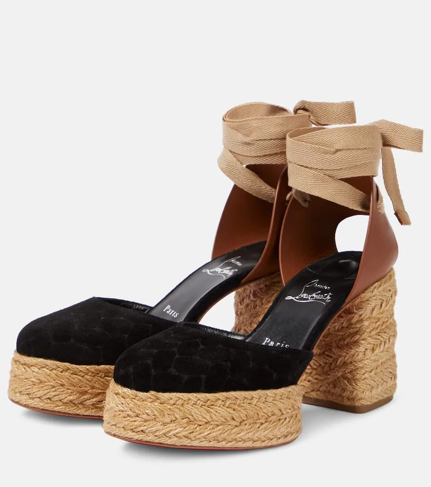 Christian Louboutin Brigissima 70 espadrille sandals