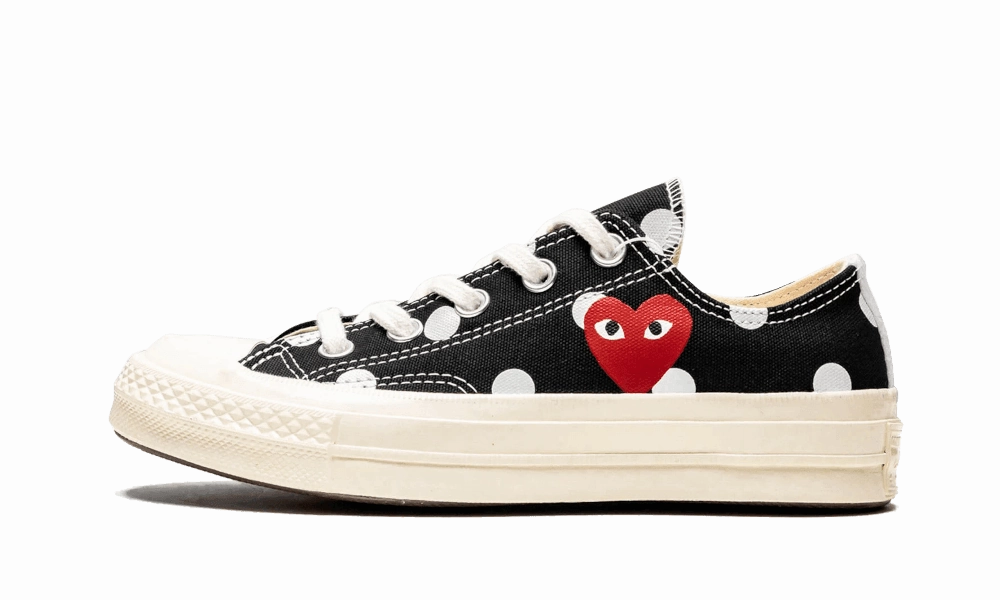 Chuck Taylor All-Star 70s Ox Comme des Garons PLAY Polka Dot Black Supportive Fit