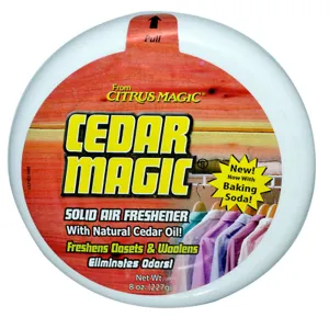 CITRUS MAGIC - Solid Air Freshener Cedar Magic - 6 x 8 oz. Packets