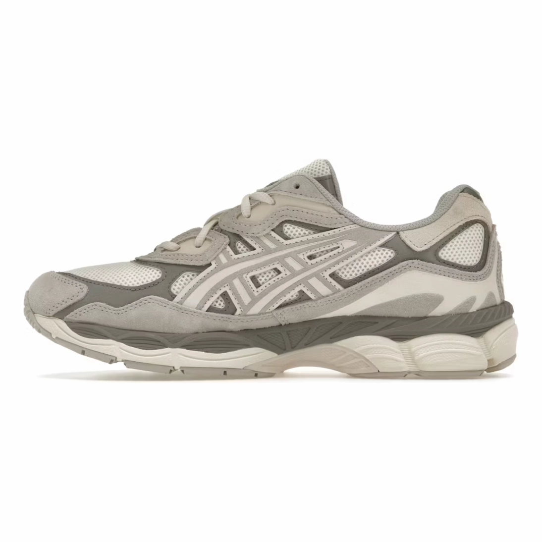 Slip   On Style soft - surface running shoes ASICS Gel-NYC Oyster Grey