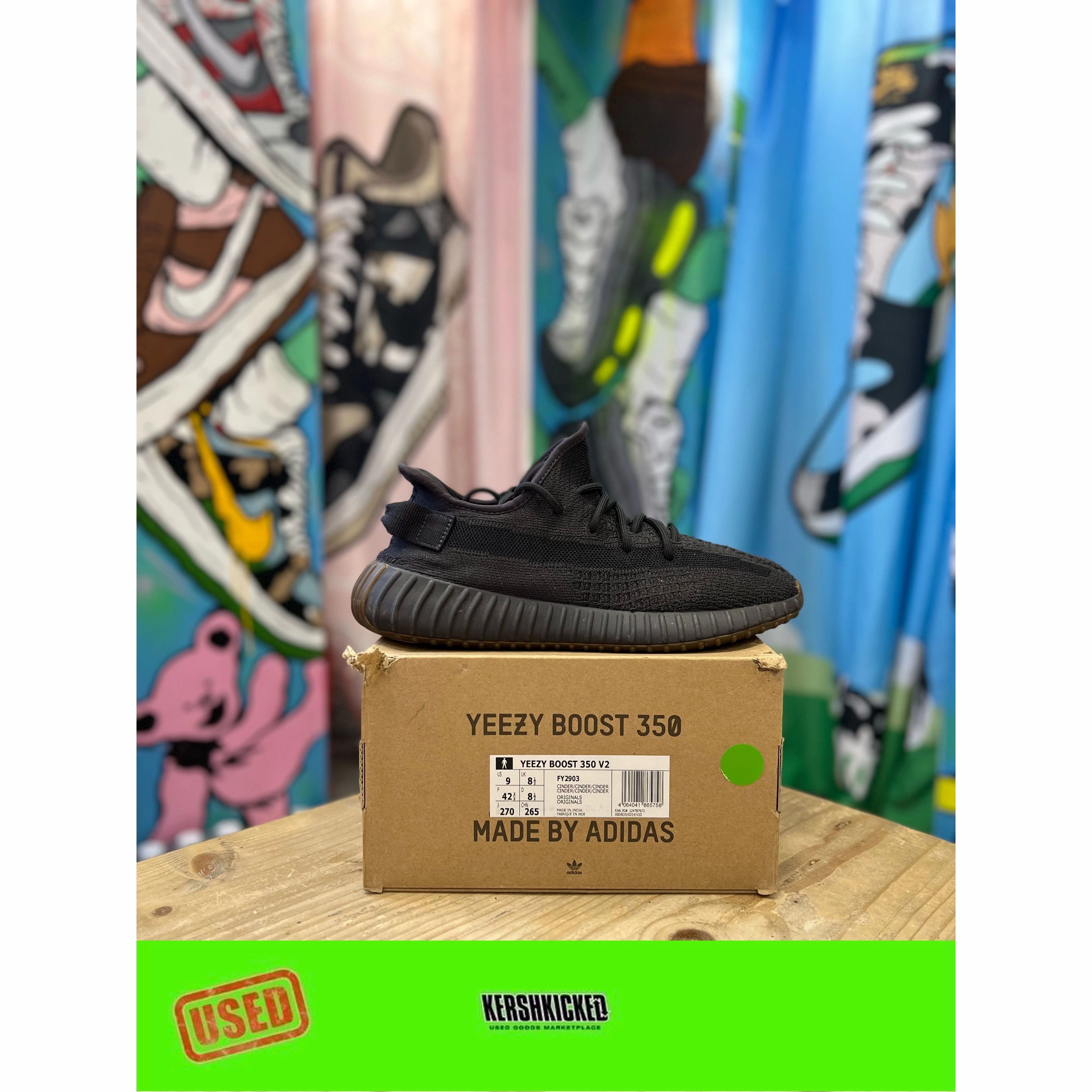 Fresh Looks Adidas Yeezy 350 V2 Cinder UK 8.5