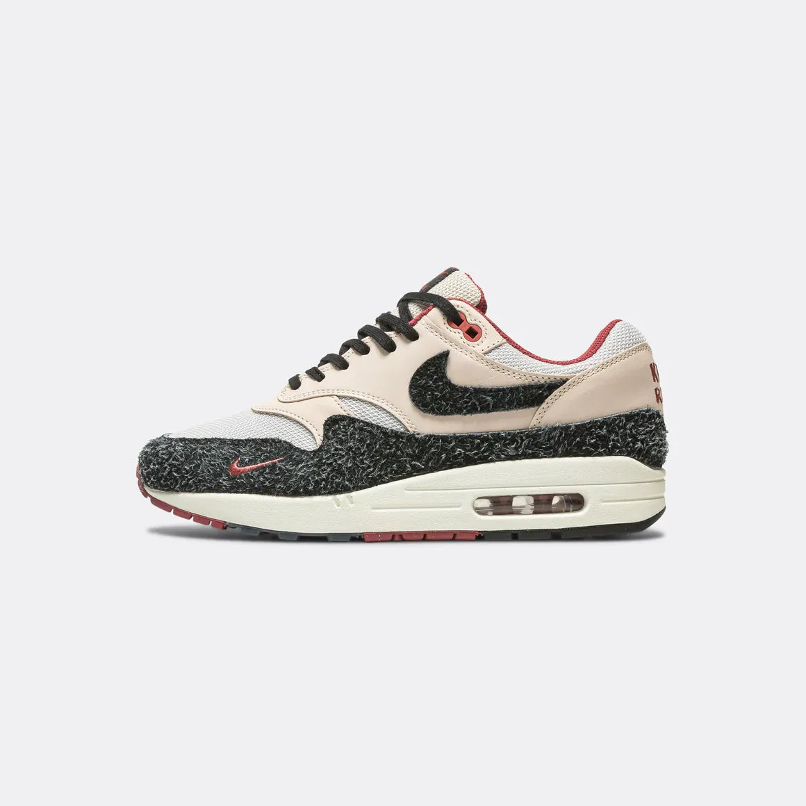 Slip Form Clean Shape Nike Air Max 1 PRM - Pearl White/Black-Vast Grey-Cedar