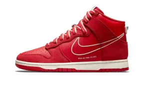 Nike Dunk High First Use University Red Modern Routine Elastic