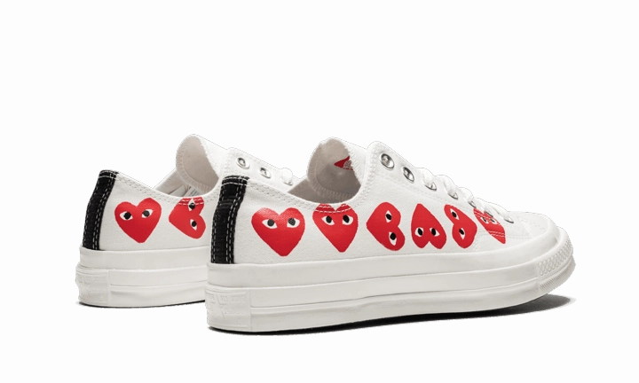 Marathon Pace Chuck Taylor All-Star 70s Ox Comme des Garons PLAY Multi-Heart White
