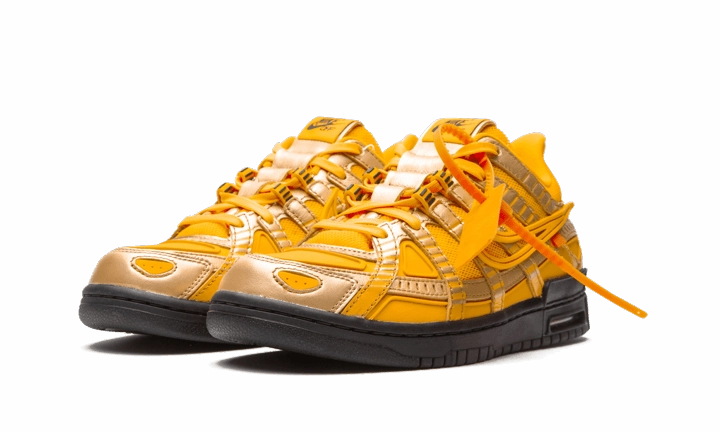 Nike Air Rubber Dunk Off-White University Gold Comfort Cushion Technology