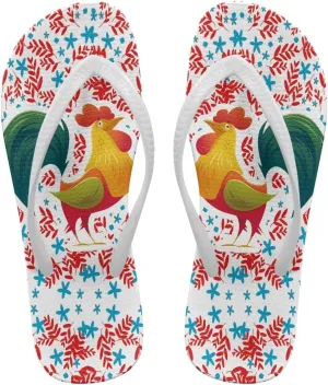 Coloranimal Flip Flops for Women Summer Sandals Non Slip Thong Sandals Women's Flip Flops Lightweight Cushioning Shock-Absorbing for Walking All-Day
