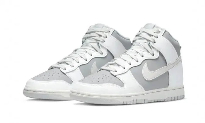 Dunk High Retro Grey White running in a fun run shoes
