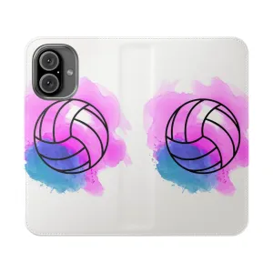 Colorful Watercolor Volleyball Phone Case