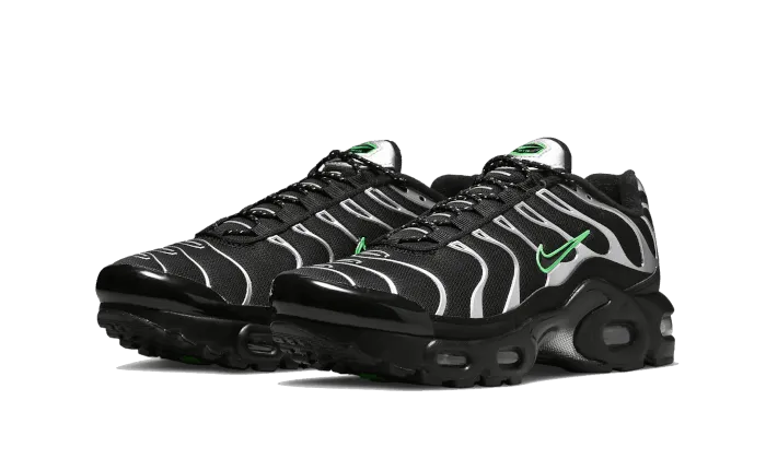 Air Max Plus Black Silver Green Strike better stability modern running shoes