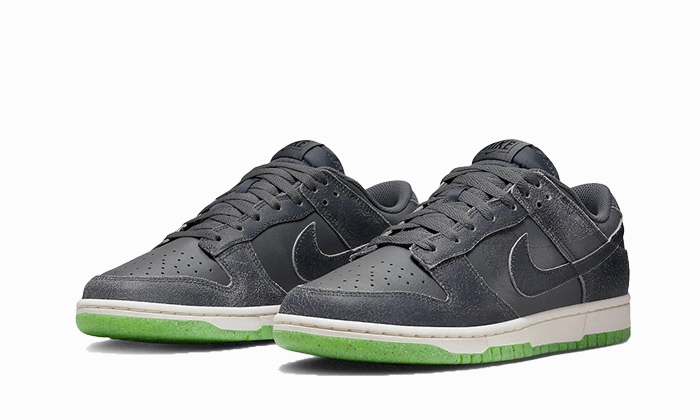 Nike Dunk Low Swoosh Shadow Iron Grey Anti   Abrasion Torsional Rigidity Enhancements