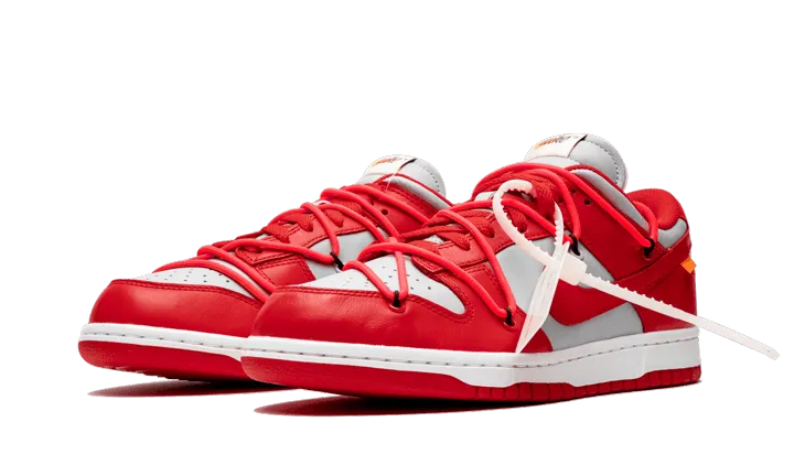 Dunk Low Off-White University Red training - day running shoes