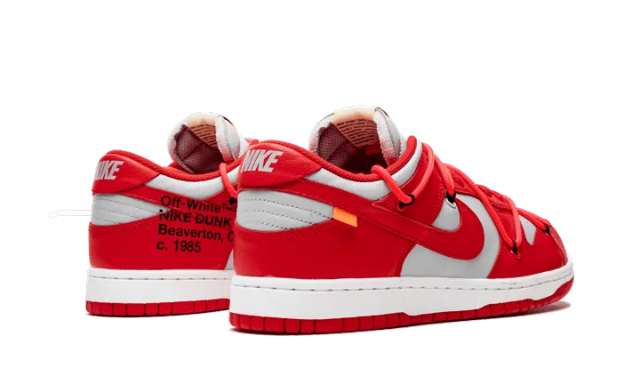 Dunk Low Off-White University Red running shoes for amateur female runners