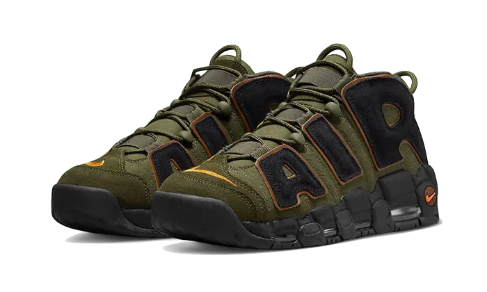 Balanced Stack Height Neutral Cushioning Profile Nike Air More Uptempo '96 Cargo Khaki