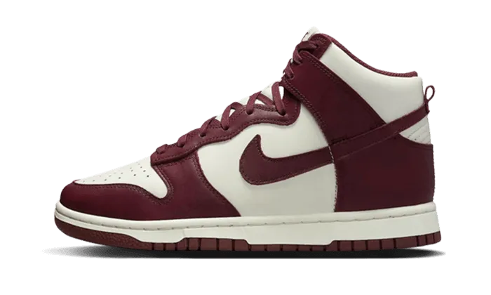 running efficiency Dunk High Burgundy Crush
