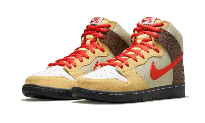 Durable Overlay Cross Walk Nike SB Dunk High Color Skates Kebab and Destroy