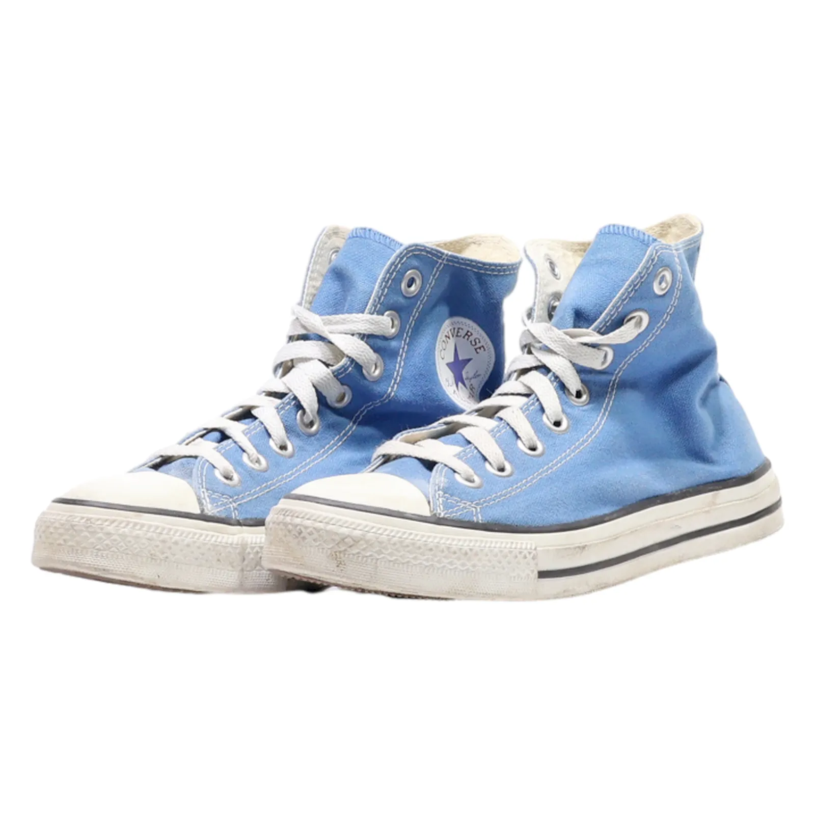 CONVERSE High Top Trainers Blue Canvas Mens UK 5.5
