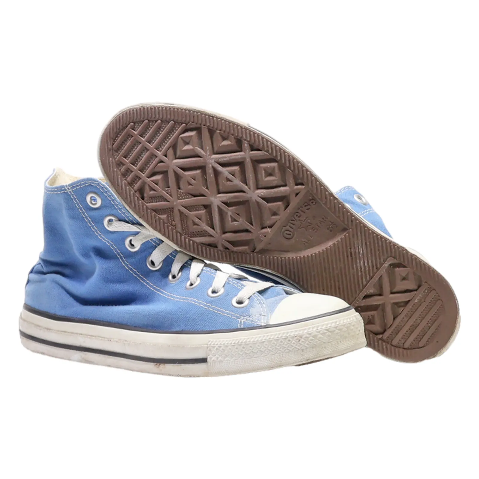 CONVERSE High Top Trainers Blue Canvas Mens UK 5.5