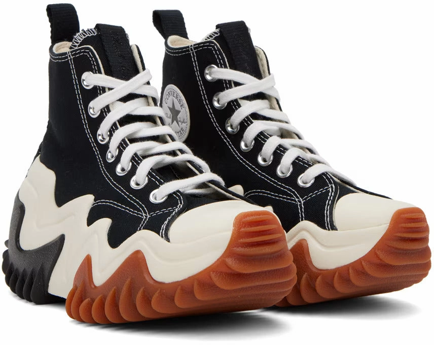Converse Black Run Star Motion Sneakers Roll Step