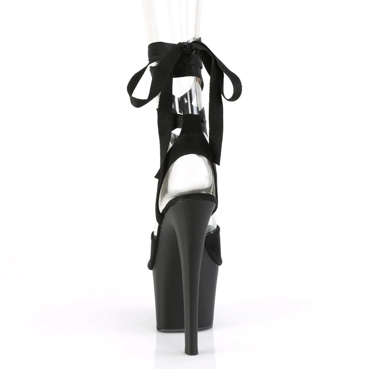 Criss Cross Ankle Wrap Platform Heels