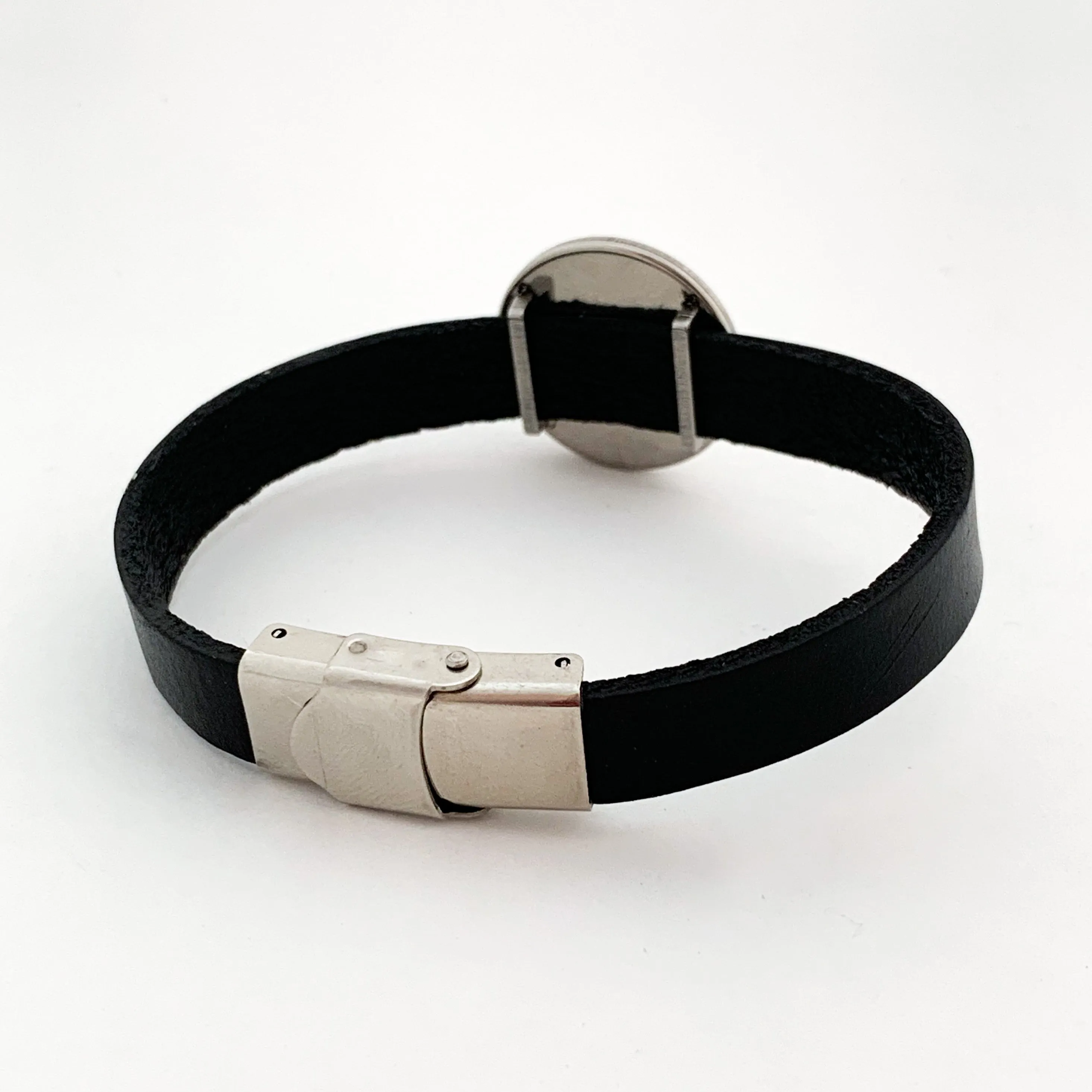 Cross Country Leather Cuff Bracelet