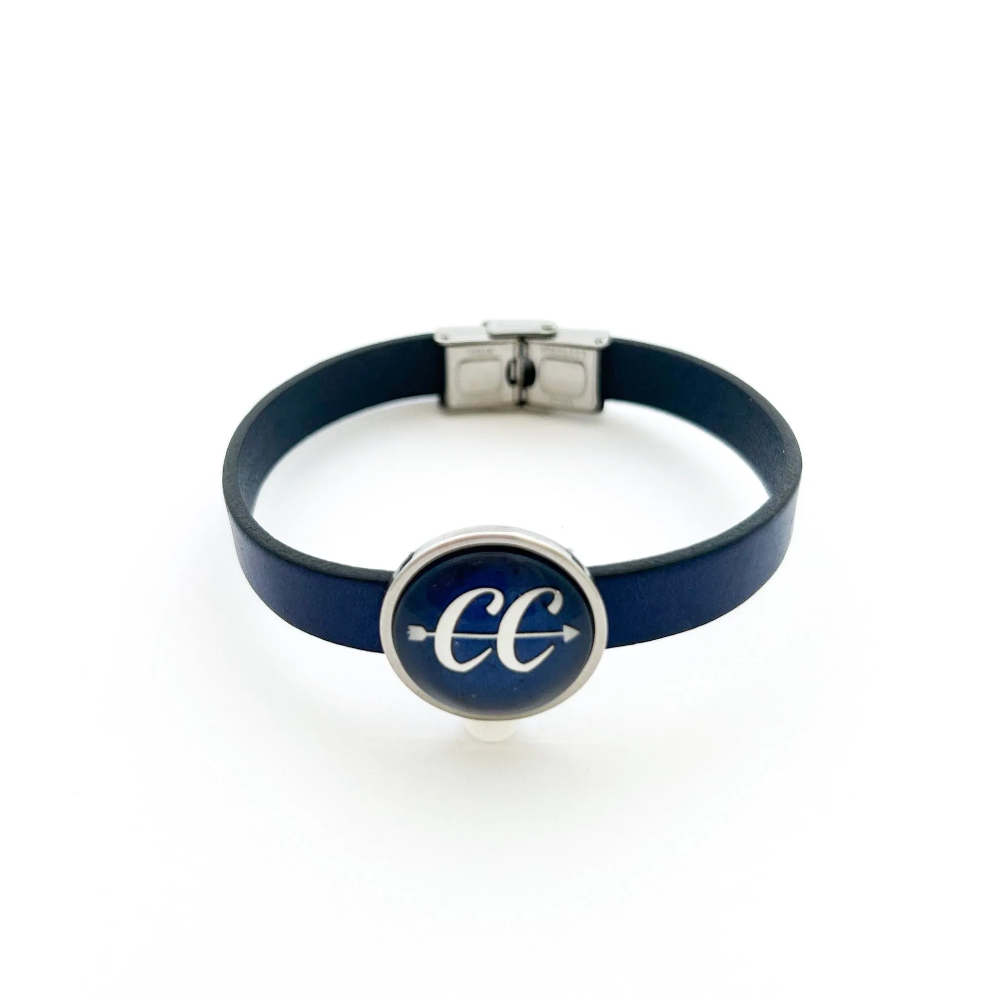 Cross Country Leather Cuff Bracelet