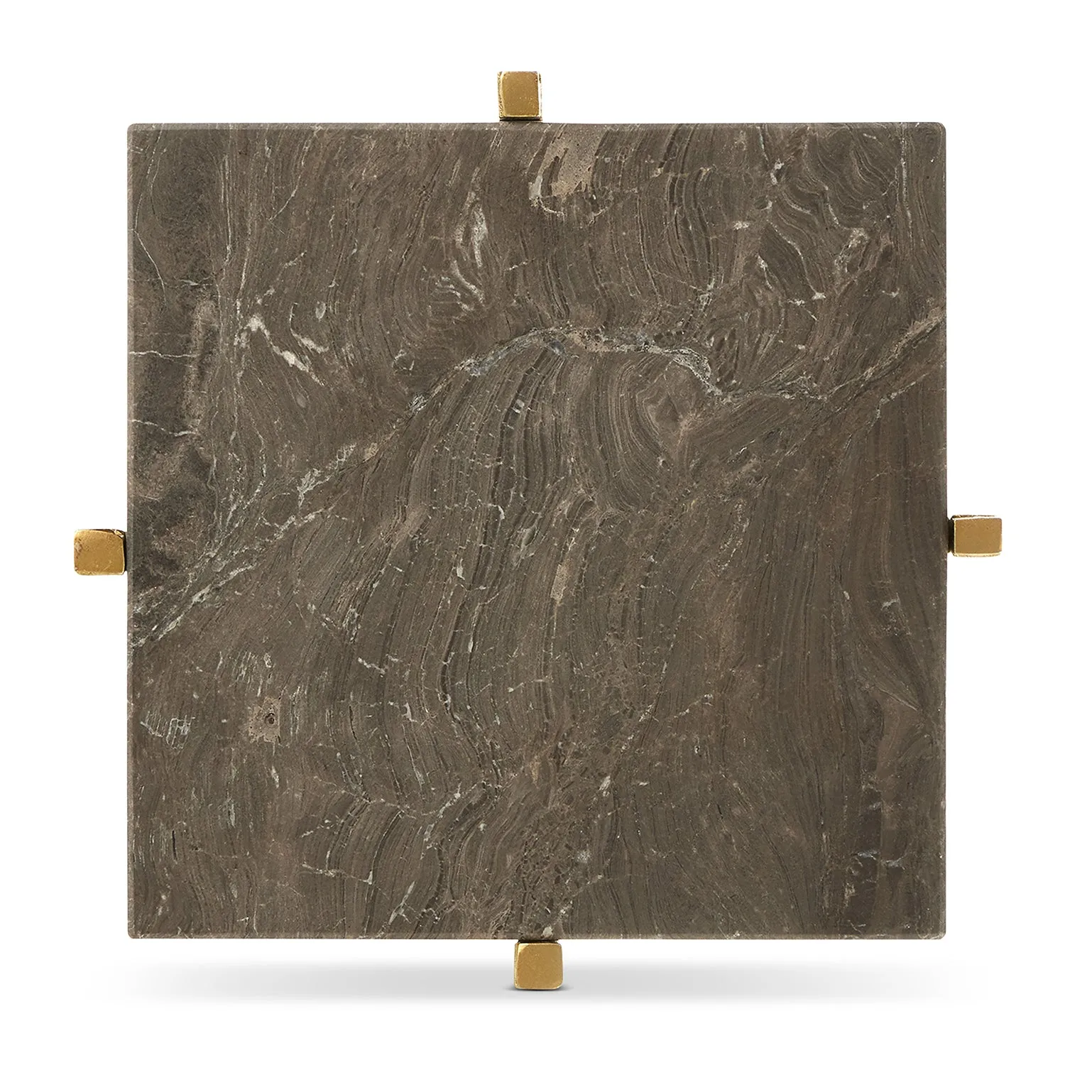 Currey & Co Flying Gold Marble Drink Table