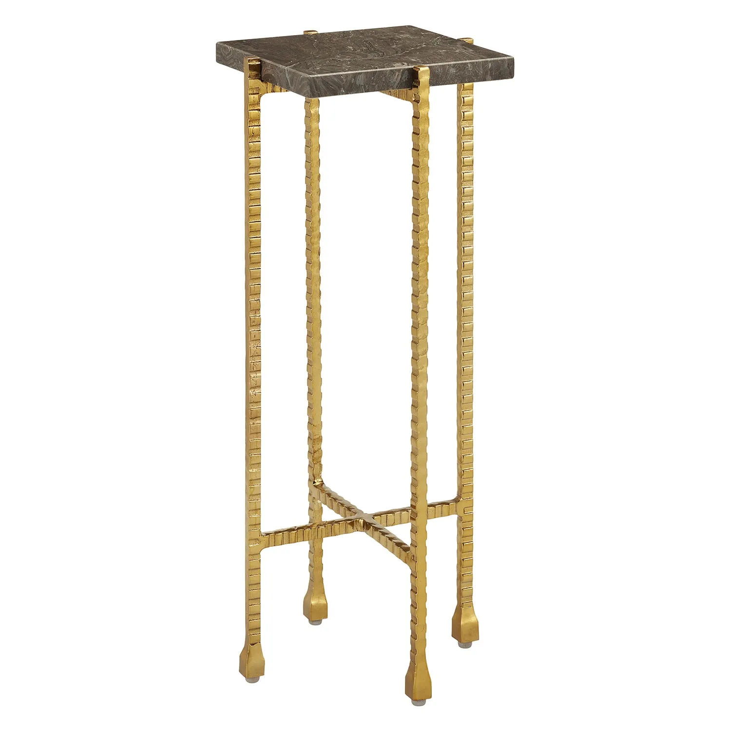 Currey & Co Flying Gold Marble Drink Table