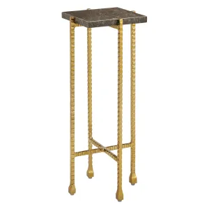 Currey & Co Flying Gold Marble Drink Table