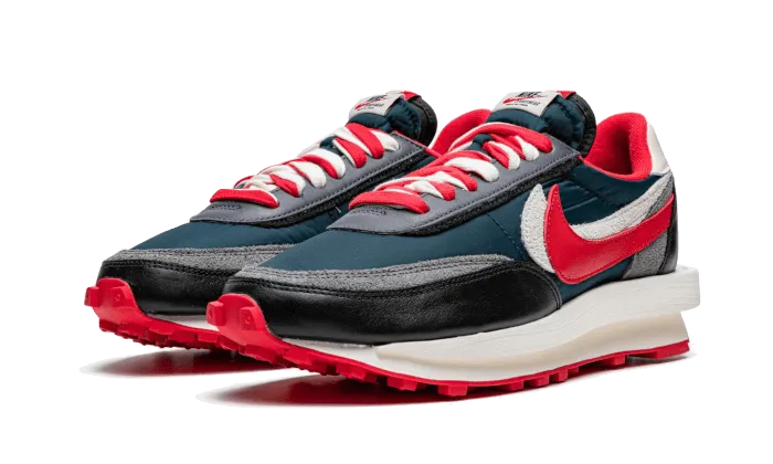 Stretchable Nike LD Waffle Sacai Undercover Midnight Spruce University Red