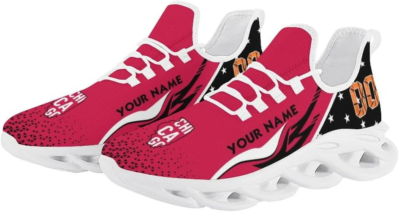 Custom Basketball Sneakers City Sports Slip-on Shoes Personalized Name Number Gifts for Basketball Fans Men Women