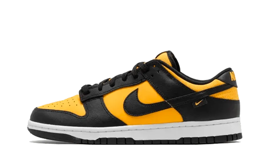 Nike Dunk Low Black University Gold Comfortable Stretch City Motion