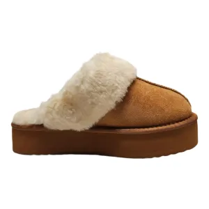 Darwin Fuzzy Platform Slippers