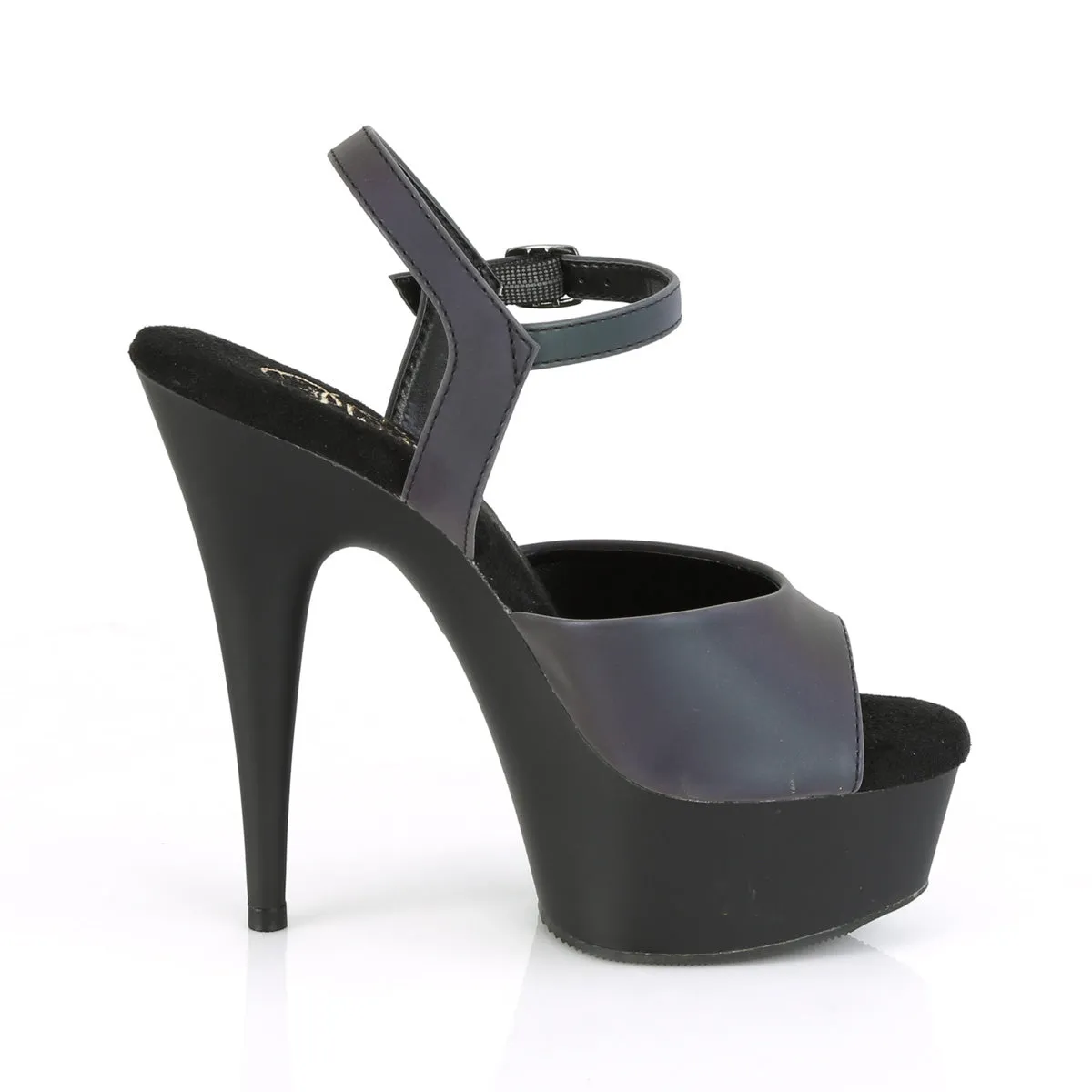 Delight 609Refl 6" High Heel Ankle Strap Sandals - Direct