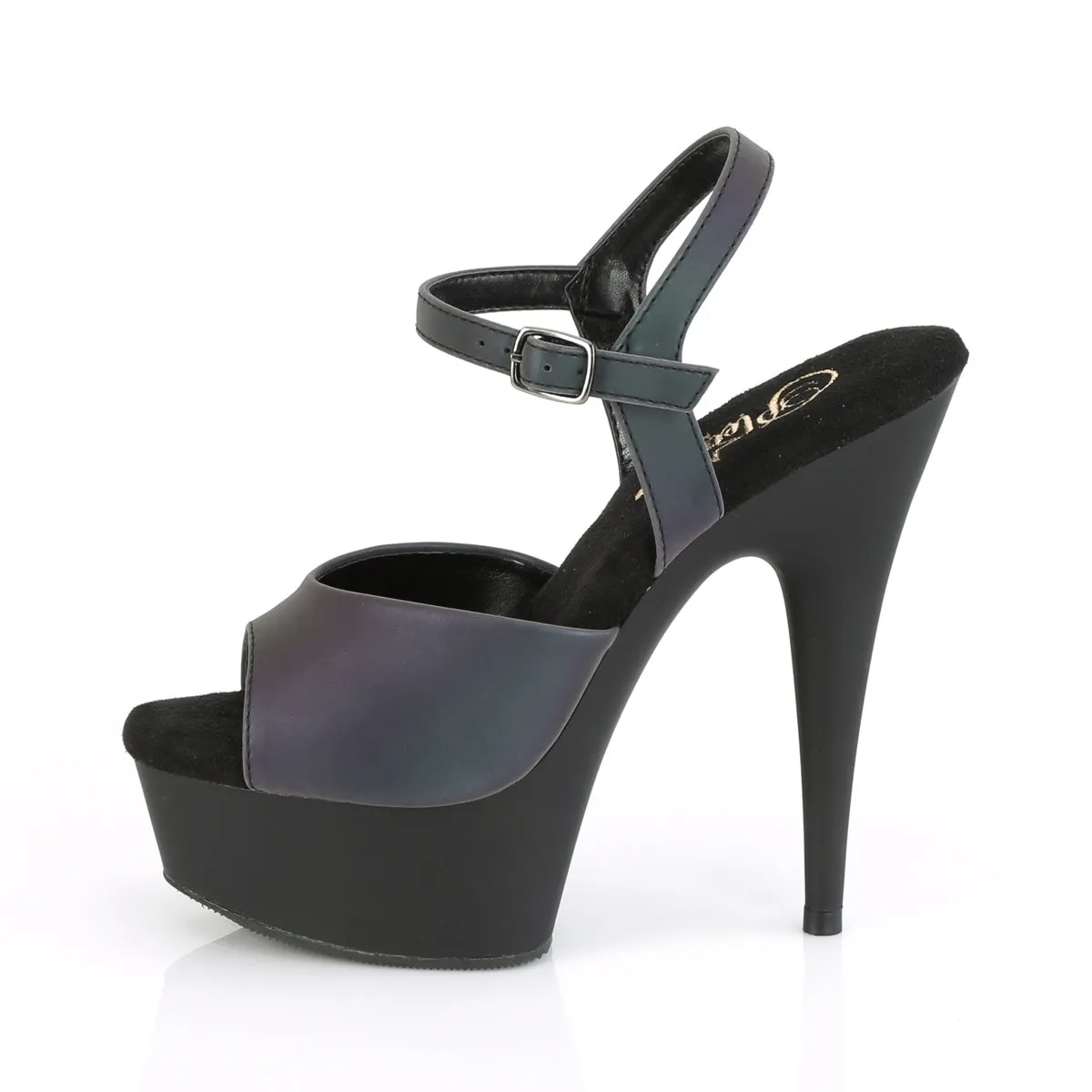 Delight 609Refl 6" High Heel Ankle Strap Sandals - Direct