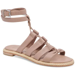 Dolce Vita Womens Adison Leather Buckle Gladiator Sandals