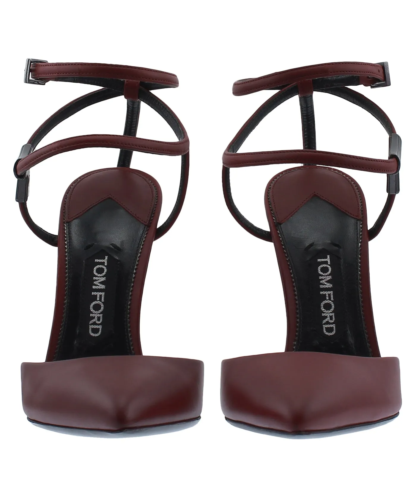 Double Ankle Wrap Leather Sandals