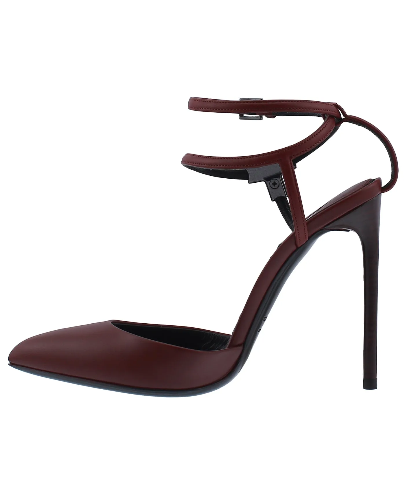 Double Ankle Wrap Leather Sandals