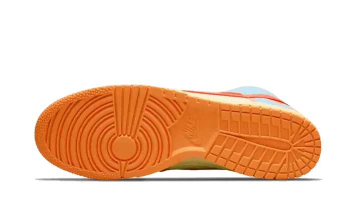 Pronation correction running in the morning shoes Dunk High 1985 Acid Wash Orange