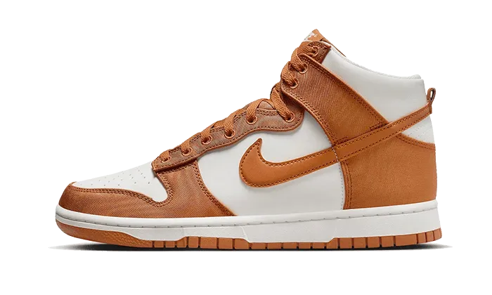 winter shoes Stability Pad Dunk High Satin Curry