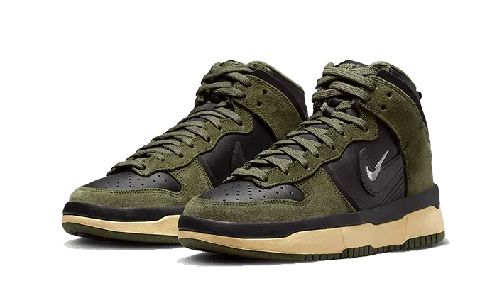 running for a connection with nature Cushioned ride Dunk High Up Medium Olive