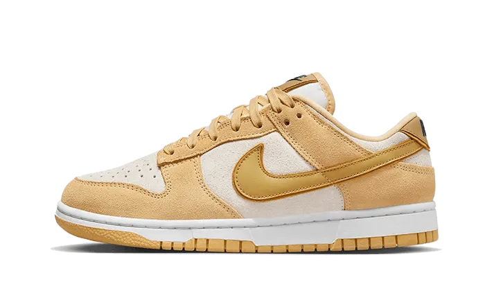 long - jump shoes space - themed running shoes Dunk Low Celestial Gold Suede