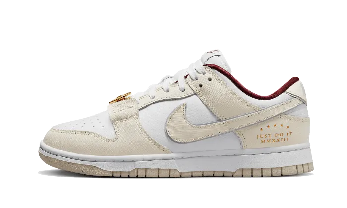 Dunk Low Just Do It White Phantom responsive sole shoes