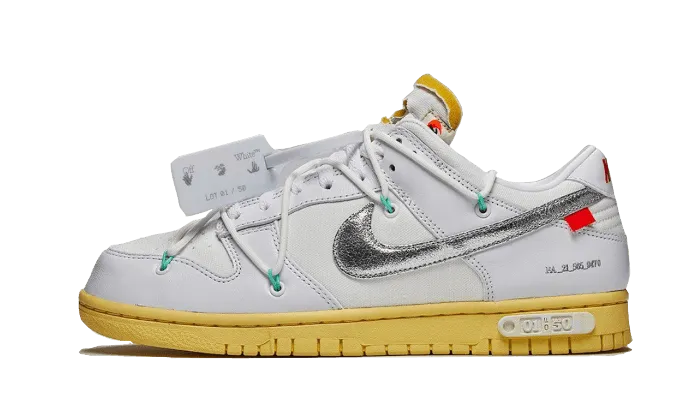 medium widths style - brand shoes Dunk Low Off-White Lot 1