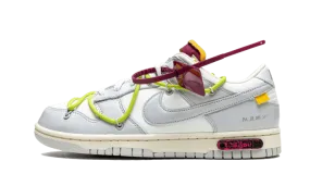 Dunk Low Off-White Lot 8 padded heel shoes Elegant Finish