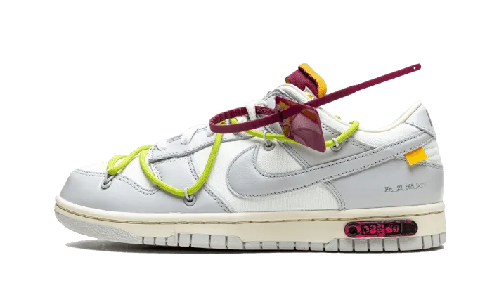 Dunk Low Off-White Lot 8 odor - control technology flexible nylon shoes